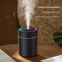 Humidificateur Mini USB à Changement de Couleur Ambiant pour Voiture, Thème Courses de Chevaux