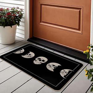 Alfombra de Entrada con Diseño de <span class=keywords><strong>Calavera</strong></span> Espeluznante para Decoración de Halloween en el Hogar, Alfombra Decorativa para Puerta de Entrada - Product Image 5