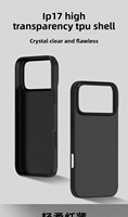 Coque de protection souple antichoc en TPU mat couleur unie pour 17 Pro Max, anti-chute, flexible, vente en gros