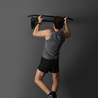 Barra de Dominadas de Acero Horizontal para Gimnasio en Casa, Fijada a la Pared, con Capacidad de Carga de 200 kg para Ejercicios de Fitness y Entrenamiento Muscular