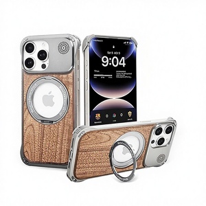 เคสโทรศัพท์มือถือแบบแม่เหล็กหมุนได้ 3 มิติ ลายอลูมิเนียมอัลลอยด์ 16 แบบ พร้อมช่องใส่เครื่องหอม - Product Image 1