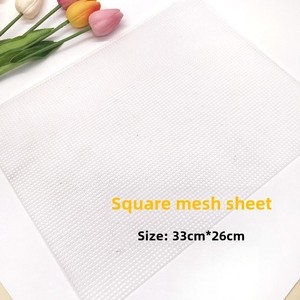 Túi đan với mắt lớn lưới dưới tấm đúc nhựa Len tự làm phụ kiện thủ công tua rua Loại sản phẩm - Product Image 1