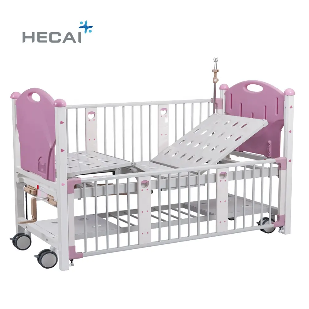 Cama de hospital para niños, manivela manual, 2 unidades