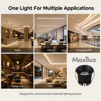 Plafonnier LED encastré sans boîtier, corps en aluminium durable, indice de protection IP20, sortie lumineuse stable, idéal pour les hôtels et les espaces intérieurs.
