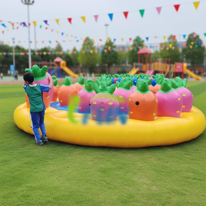 Jeu de team building interactif gonflable : Plantez le radis – Course aérienne en équipe – Jeux sportifs – Marque IFUN – Matériau PVC - Product Image 3