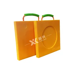 XINXING Yellow Color UHMWPE crane outrigger pad hiabs outrigger pads