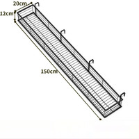 Décorations de balcon intérieur détachables garde-corps en métal en fer stable support de fleurs épais Double crochet pour jardinières Pots de fleurs
