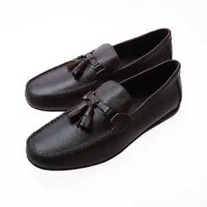 Fashion Winter Style Soft Material Moccasins Men Loafers High Quality Genuine Leather Flats Driving Shoes for men