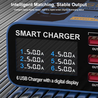 Chargeur intelligent USB 6 ports SUSNHINE SS-304Q pour téléphone, tablette, montre