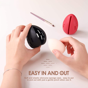 Support en silicone souple en forme de goutte d'eau pour éponges, support respirant, étui de séchage pour éponges en silicone lavables, rangement pour placard, petits objets - Product Image 3
