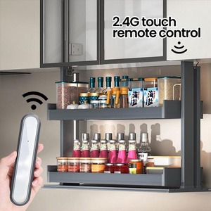 Ontech Vente à Chaud Accessoires pour Armoires de Cuisine Nouvelle Arrivée Gris Foncé Meubles de Levage Intelligent avec Design Coréen Anti-Corrosion - Product Image 5