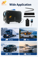Chauffage au diesel horizontal OkyRie AX52H 5KW, poids brut 8,5 kg, chauffage de stationnement portable pour bateau.