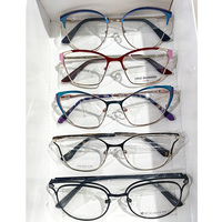 Nouvelles montures de lunettes tendance en métal œil-de-chat, montures de lunettes œil-de-chat classiques pour tous les visages, prix bas