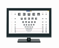 Tableau de vision LCD LED Projecteur d'écran Tableau de vision projecteur Écran LCD Examen du tableau d'acuité visuelle automatique