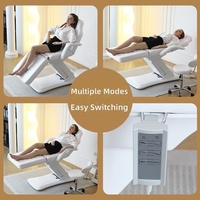 Chaise électrique compacte pour extensions de cils, peu encombrante, idéale pour les petits espaces de soins esthétiques et salons de beauté.