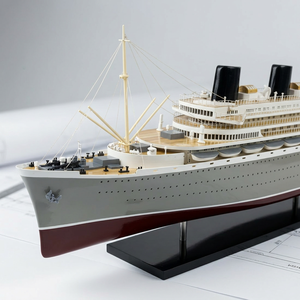 MS Willem Ruys modelo de barco de madera elegante artesanía de madera accesorio de juguete inflable - Product Image 1