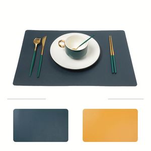 Tapis de table en PU avec logo personnalisé pour les promotions, sets de table en similicuir lavables pour les hôtels, supermarchés, sets de table personnalisés pour la cuisine - Product Image 3