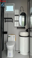 Base de travail à distance, Maison conteneur modulaire extensible de 40, 30 ou 20 pieds, 2-3 chambres, salle de bain, maison mobile de luxe isolée