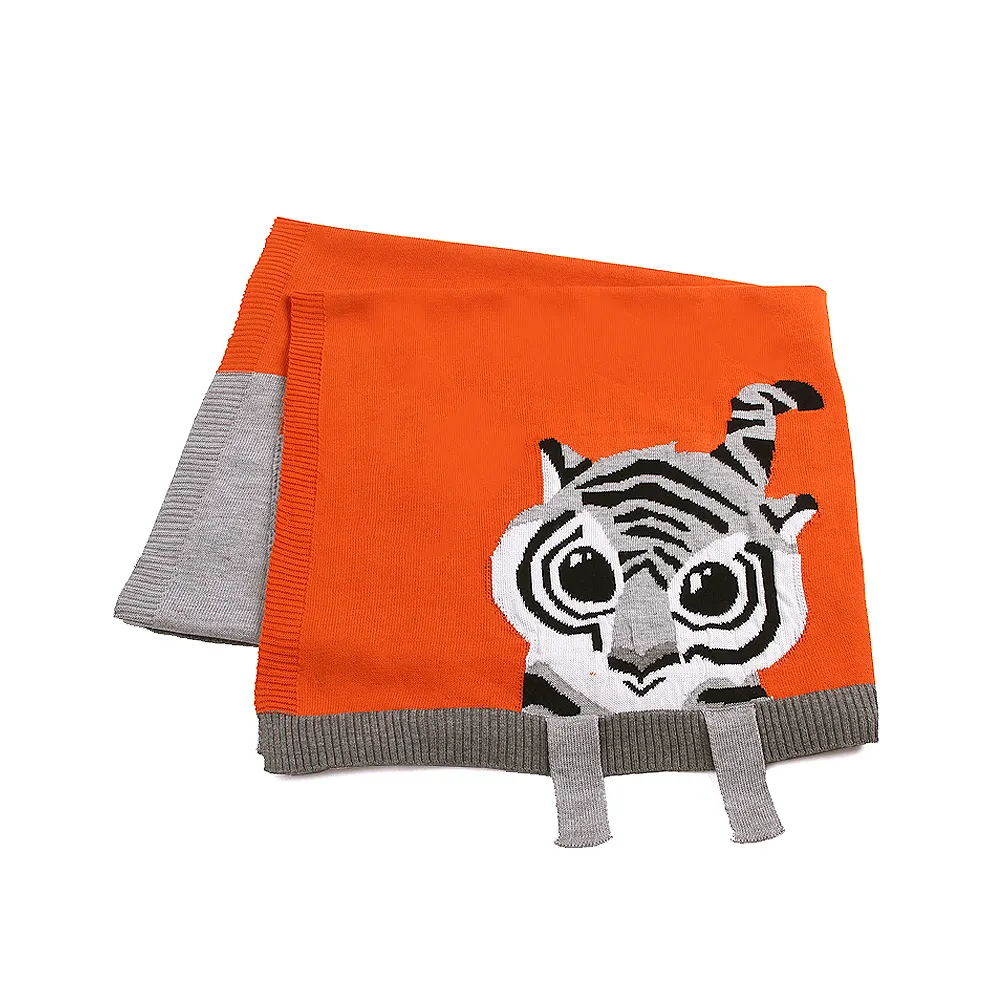 Fábrica atacado MIMIXIONG algodão tigre padrão malha bebê recém-nascido swaddle padrões bebê parceiros jogar cobertor