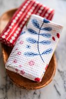 Chiffon de nettoyage en microfibre de polyester gaufré à séchage rapide, imprimé par sublimation personnalisée, pour la maison et la cuisine, avec techniques de tissage