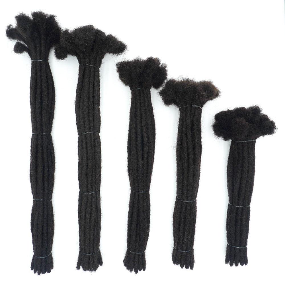 KAMA Wholesale Brazilian Remy Hair Tape Hair Dreadlock Extensions Crochet Locs for Men and Women
