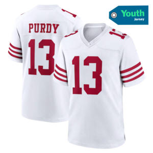 เสื้อเยาวชนซานฟรานซิสโก ปี 2025 # 13 เพอร์ดี้ # 23 แมคคาเฟรย์ # เสื้ออเมริกันฟุตบอลวอร์เนอร์ สติทช์ วีพี ลิมิเต็ด 54 ตัว คุณภาพเยี่ยม - Product Image 4