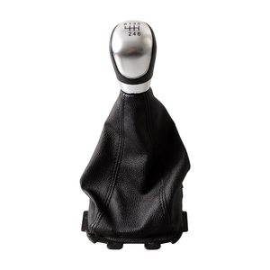 Palanca de Cambios para <span class=keywords><strong>Ford</strong></span> <span class=keywords><strong>Ecosport</strong></span> 2013-2018 con Funda de Piel Sintética Negra y Cubierta de Cuero - Product Image 6