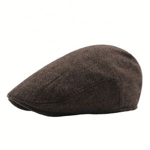 Wholesale Large Head Beret Flat Top Ivy <b>Hat</b> <b>for</b> Men Spring Autumn Winter Warm Knnited Cap Multiple Sizes <b>for</b> Casual Outdoor - Product Image 3