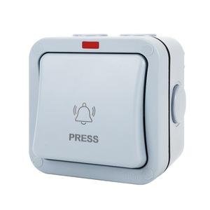 Outdoor Waterproof Doorbell <b>Switch</b> MP14 <b>Plug</b> In ABS Plastic Minimalist Design Easy Installation For Wall Mounting - Product Image 2