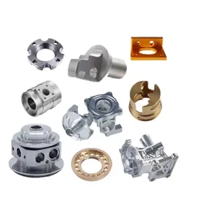 Custom precision metal iron titanium anodized aluminum cnc drilling parts lather milling service aluminium turning part