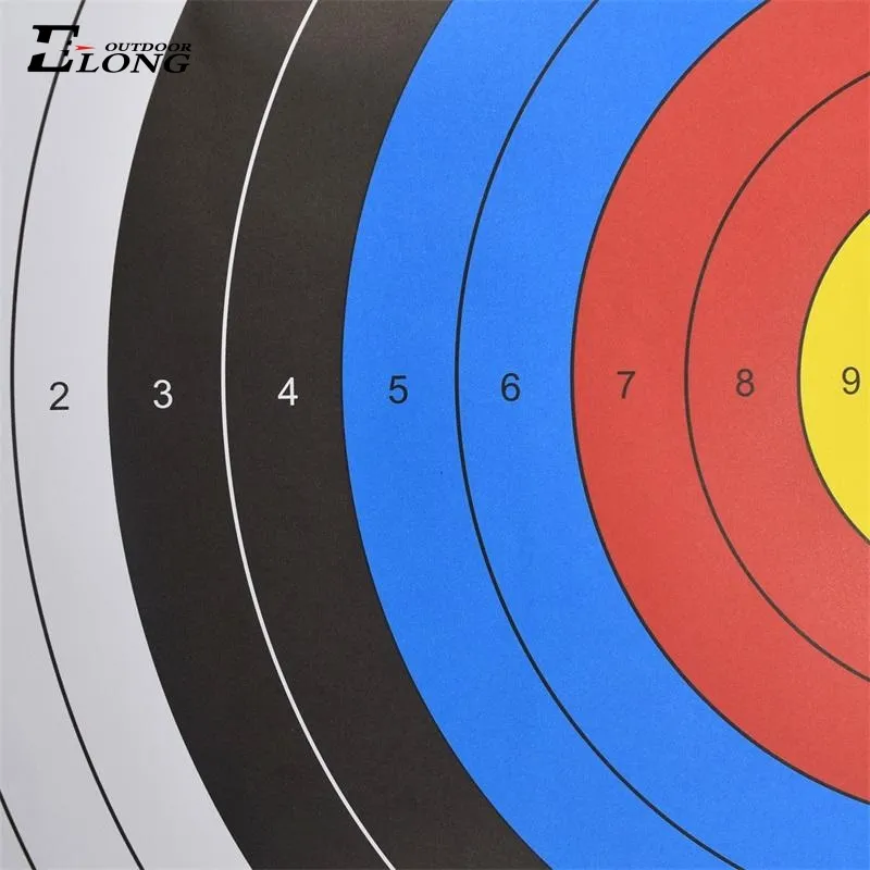 एलिंग उच्च गुणवत्ता वाले फोल्डेबल प्रिंटिंग लक्ष्य तीरंदाजी लक्ष्य पेपर शूटिंग प्रतियोगिता अभ्यास लक्ष्य पत्र