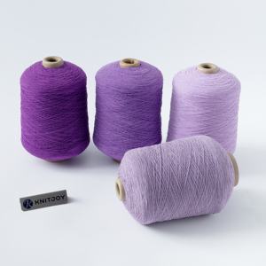 100# Dyed <b>Latex</b> + Polyester DTY Core Spun Yarn Ring Spun High Tenacity <b>Rubber</b> Covered Yarn for Socks Knitting - Product Image 2