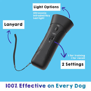 Corrector de comportamiento de plástico disuasorio de ladridos de perros ultrasónico recargable para dejar de ladrar saltos y agresiones sin gritar - Product Image 2