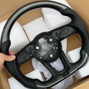 Ajuste para Audi A3 <span class=keywords><strong>A4</strong></span> A5 S3 S4 S5 RS3 RS4 RS5 B8.5 8P 8V B9 C7 A6 A7 RS6 RS7 A8 S6 S7 B8 R8 TT TTRS C8 <span class=keywords><strong>Volante</strong></span> de fibra de carbono - Product Image 1