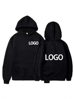 Vente en gros 100% coton polaire pull hommes décontracté Streetwear à capuche avec Logo personnalisé automne tricoté sweats à capuche col
