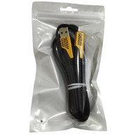 Câble de charge rapide USB Type-C 4-en-1 PD 27W en nylon tressé en cuivre pur pour iPhone, Android, imprimante multifonction, écouteurs