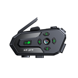 X2-Pro ใหม่หูฟังสวมศีรษะ Moto Helmrt ตอบรับอัตโนมัติยาวนาน500ม. 6คนเชื่อมต่อหูฟังอินเตอร์คอม2คนในเวลาเดียวกัน