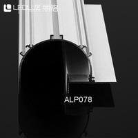 Profil LED encastrable pour plafond en plaques de plâtre, éclairage indirect en aluminium courbé pour éclairage commercial