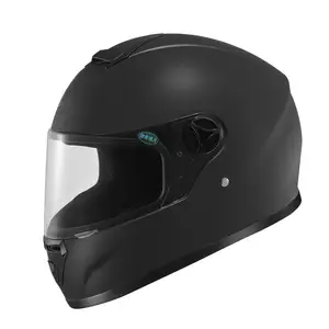 Helm Sepeda Motor Jalanan Full Face 2023 dengan Visor Yang Dapat Dilepas DOT Matte Hitam