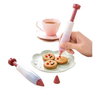 Penna Decorativa per Dessert, Strumenti per Decorazione Torte al Cioccolato, Utensili per Cupcake e Biscotti - Product Image 5