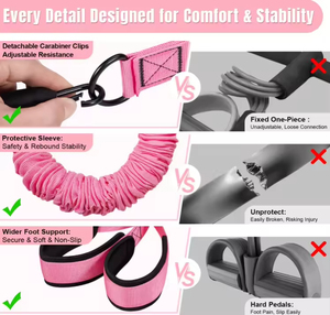 Set Pedal Puller XLAN Aggiornato, <span class=keywords><strong>Elastico</strong></span> per Fitness Domestico e Yoga, Attrezzatura per Allenamento di Resistenza - Product Image 6