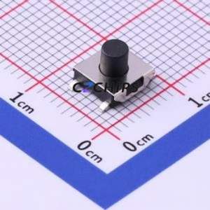 UK-B0230-G5-B-250 Tactile Switch SMD-4P,6.2x6.2mm Switch Single Pole Single Throw Round Button 2.5N Vertical Mount - Product Image 1