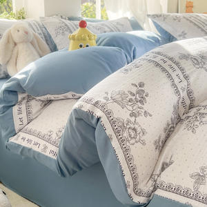 Weiche bequeme Bettwäsche für alle Jahreszeiten Atmungsaktive Kühlung Hotel bettwäsche für Frauen, Männer, Jugendliche 4-teiliges Bettwäsche set - Product Image 4