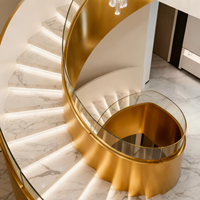 Escalier rotatif en acier inoxydable personnalisé HZ, escalier moderne pour appartements, villas, hôtels