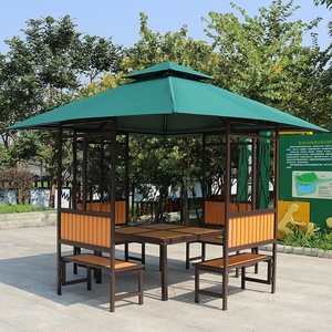 Gazebo da Giardino <span class=keywords><strong>in</strong></span> <span class=keywords><strong>Ferro</strong></span> <span class=keywords><strong>Battuto</strong></span> Stile Europeo, Tettoia per Cortile, Balcone, Padiglione da Tè, Supporto per Fiori - Product Image 2