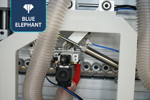 E70JDSR Plaqueuse de chant en bois PVC entièrement automatique avec faisceau haute pression pour la fabrication d'armoires de meubles - Product Image 6