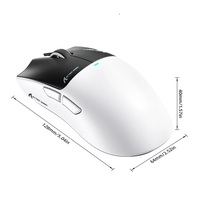 ATTACK SHARK X11 PRO V2 Kabellose Gaming-Maus mit integriertem 2,4G-Empfänger, Tri-Mode, PAW3315 30K DPI, TFT-Display und Ladestation