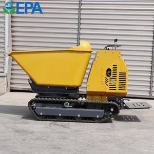 Free Shipping Mini Crawler Dumper 1 Ton Farm Construction Rotation Multi-functional Hydraulic Gasoline Mini Tracked Dumpers - Product Image 3