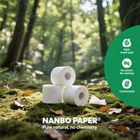 Papier toilette en bambou écologique Kleesoft en gros. Papier doux 3 plis, logo personnalisé, emballage en vrac pour hôtel