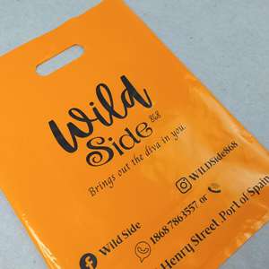 ถุงหิ้วพลาสติก PE แบบใช้ซ้ำได้ ตัดแบบไดคัท สำหรับบรรจุภัณฑ์เสื้อผ้า ใช้ในซูเปอร์มาร์เก็ต ปรับแต่งลวดลายและโลโก้ได้ ถุงช้อปปิ้ง - Product Image 4